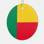 Vlag van Benin (Afrika) Keramisch Ornament (Links)