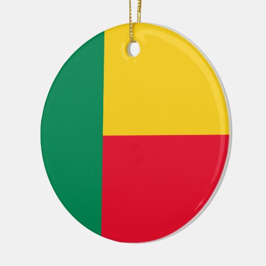 Vlag van Benin (Afrika) Keramisch Ornament (Links)