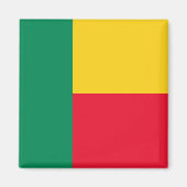 Vlag van Benin (Afrika) Magneet (Voorkant)