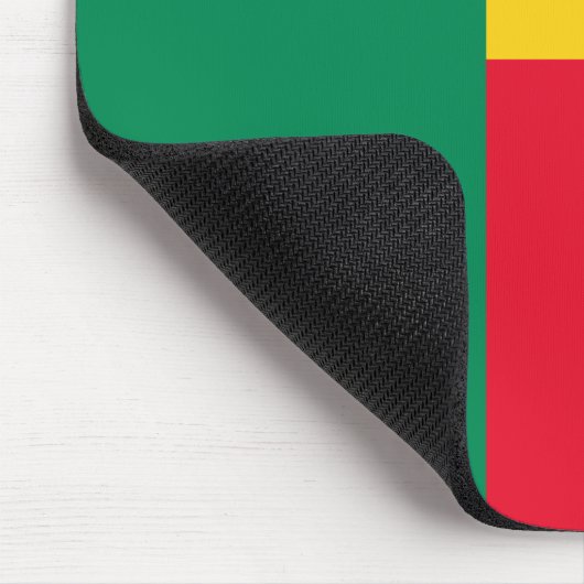 Vlag van Benin (Afrika) Muismat (Hoek)