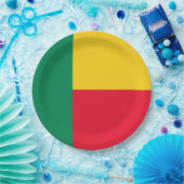 Vlag van Benin (Afrika) Papieren Bordje (Feest)