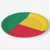 Vlag van Benin (Afrika) Papieren Bordje (Gekanteld)