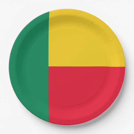 Vlag van Benin (Afrika) Papieren Bordje (Voorkant)