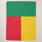 Vlag van Benin (Afrika) Sherpa Deken (Voorkant)