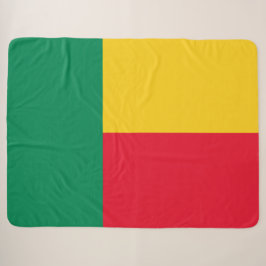 Vlag van Benin (Afrika) Sherpa Deken