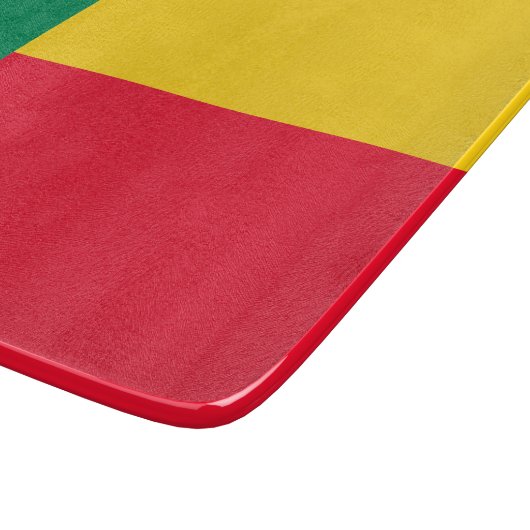 Vlag van Benin (Afrika) Snijplank (Hoek)
