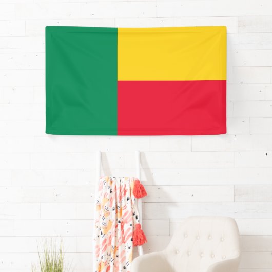 Vlag van Benin (Afrika) Spandoek (Insitu)