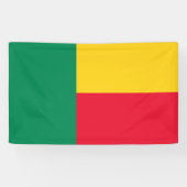 Vlag van Benin (Afrika) Spandoek (Horizontaal)