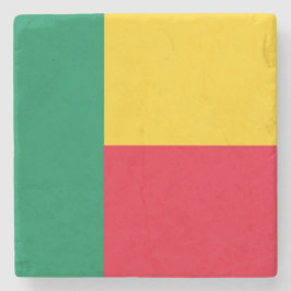 Vlag van Benin (Afrika) Stenen Onderzetter