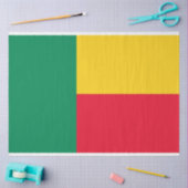 Vlag van Benin (Afrika) Tissuepapier (Craft)