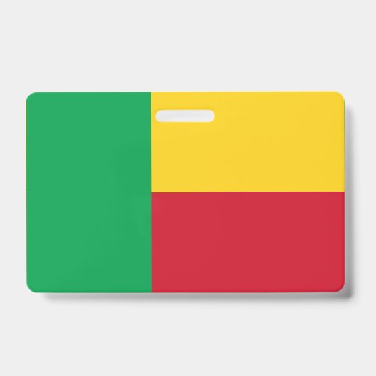 Vlag van Benin Badge (Voorzijde)