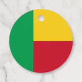 Vlag van Benin Bedankjes Labels (Voorkant)