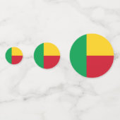 Vlag van Benin Confetti (Achterkanten)