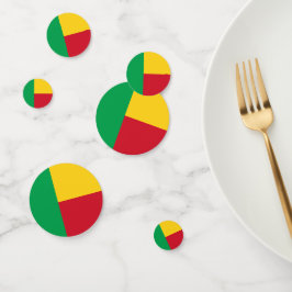 Vlag van Benin Confetti