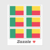 Vlag van Benin - een verzameling Stickers (Vel)