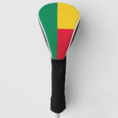 Vlag van Benin Golf Head Hoesje Golfheadcover (Voorkant)