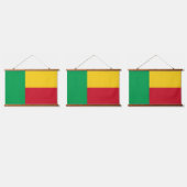 Vlag van Benin Hangend Wandkleed (Driedubbel)