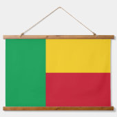 Vlag van Benin Hangend Wandkleed (Voorkant 2)