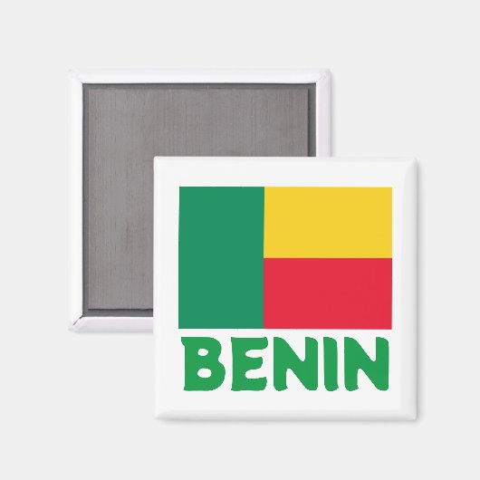 Vlag van Benin Magneet (Voorkant / Achterkant)