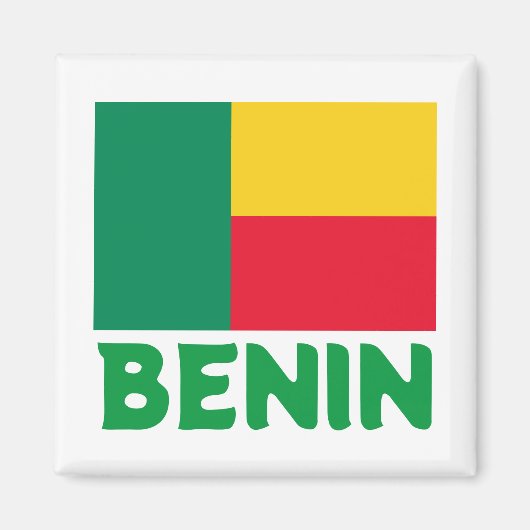 Vlag van Benin Magneet (Voorkant)