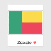 Vlag van Benin Sticker (Vel)