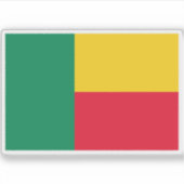 Vlag van Benin Sticker (Voorkant)