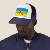 vlag van Berbere of Amazigh - Gepersonaliseerd Trucker Pet (In situ)