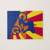 vlag van Berg biking Arizona Legpuzzel (Horizontaal)