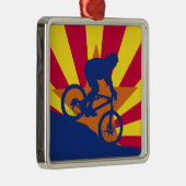 vlag van Berg biking Arizona Metalen Ornament (Rechts)