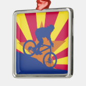 vlag van Berg biking Arizona Metalen Ornament (Links)