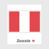 Vlag van Bergen, België Sticker (Vel)