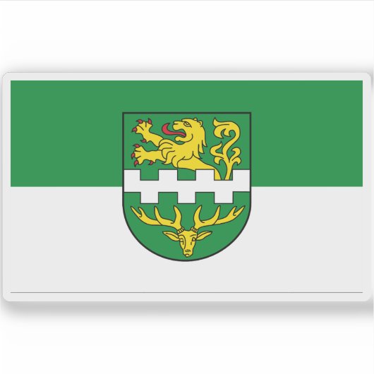 Vlag van Bergisch Gladbach, Duitsland Sticker (Voorkant)
