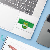 Vlag van Bergisch Gladbach, Duitsland Sticker (Laptop met iPhone)