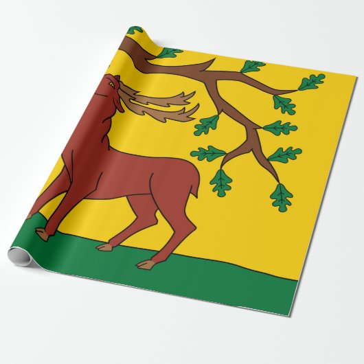 Vlag van Berkshire (VK) Cadeaupapier (Uitgerold)