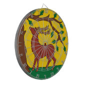 Vlag van Berkshire (VK) Dartbord (Voorkant Links)