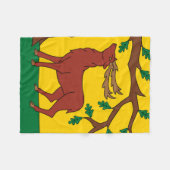 Vlag van Berkshire (VK) Fleece Deken (Voorkant (Horizontaal))