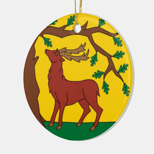 Vlag van Berkshire (VK) Keramisch Ornament (Links)