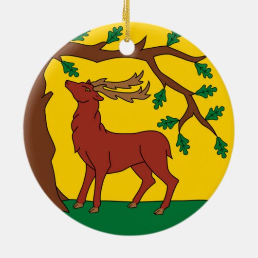 Vlag van Berkshire (VK) Keramisch Ornament (Achterkant)