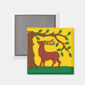 Vlag van Berkshire (VK) Magneet (Voorkant / Achterkant)