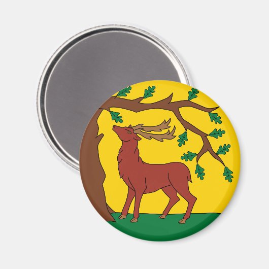 Vlag van Berkshire (VK) Magneet (Voorkant / Achterkant)