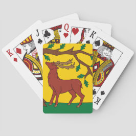 Vlag van Berkshire (VK) Pokerkaarten