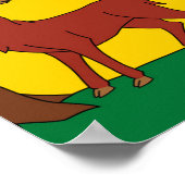 Vlag van Berkshire (VK) Poster (Hoek)