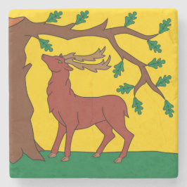 Vlag van Berkshire (VK) Stenen Onderzetter
