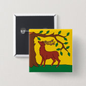 Vlag van Berkshire (VK) Vierkante Button 5,1 Cm (Voorkant /achterkant)