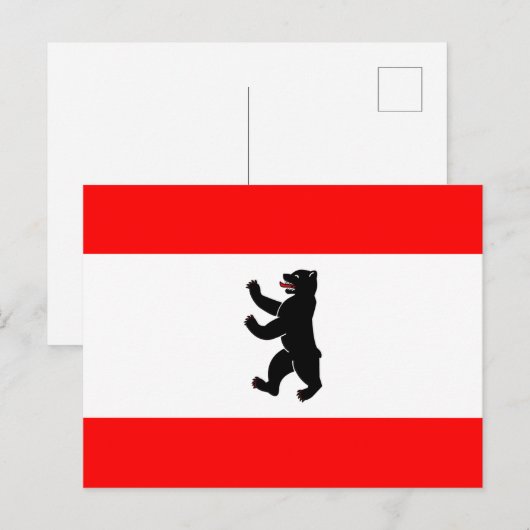 Vlag van Berlijn Briefkaart (Voorkant / Achterkant)
