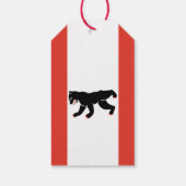 Vlag van Berlijn Cadeaulabel (Achterkant)