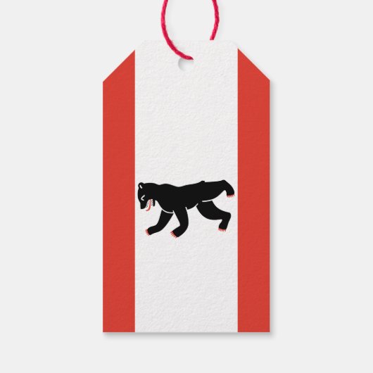 Vlag van Berlijn Cadeaulabel (Achterkant)