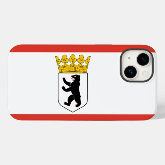 Vlag van Berlijn Case-Mate iPhone Case (Achterkant (horizontaal))