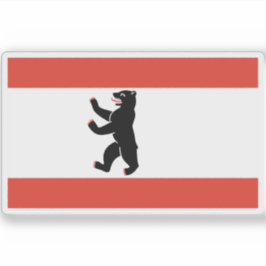 Vlag van Berlijn, Duitsland Sticker