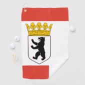 Vlag van Berlijn Golfhanddoek (Insitu)